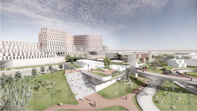 The revised carpark plans for the new Women's and Children's Hospital.