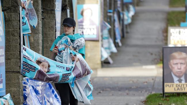 Monique Ryan is just ahead of Amelia Hamer in the Melbourne seat of Kooyong, Picture: NewsWire/Ian Currie
