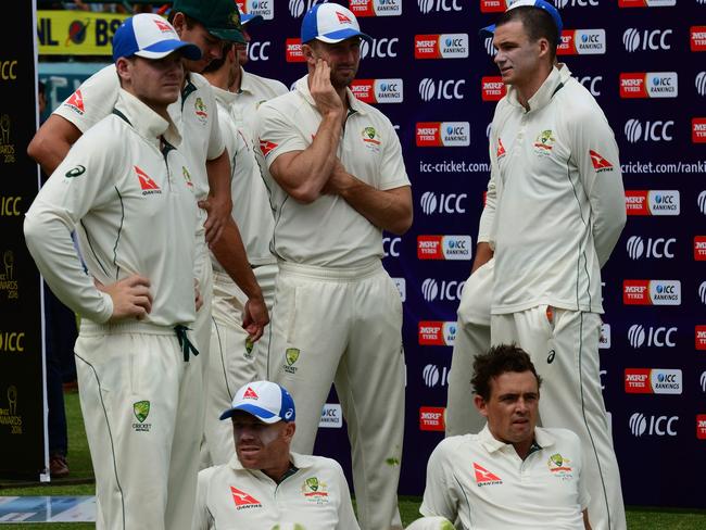 Defeat was tough on the Aussies.
