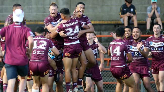 The Manly Sea Eagles beat Parramatta Eels to win the Harold Matthews Cup.