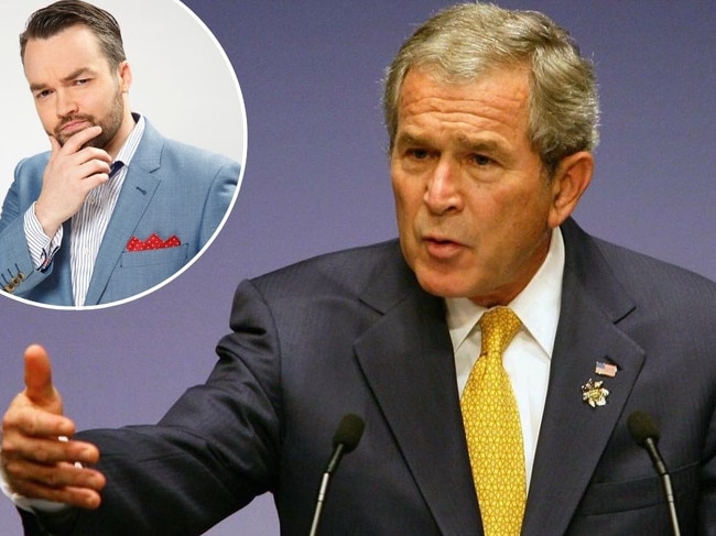 Brydon Coverdale and George W. Bush