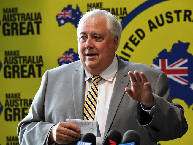 Clive Palmer in Bundaberg.