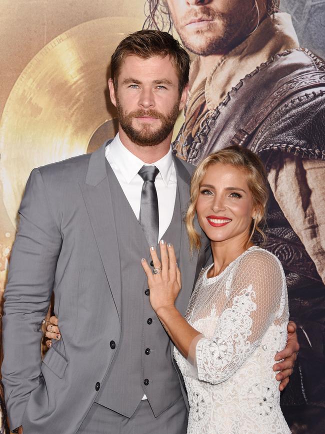 Actor Chris Hemsworth and wife, actor Elsa Pataky. Picture: Jeffrey Mayer/WireImage