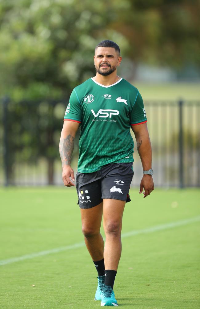 A lean Latrell Mitchell at South Sydney’s Maroubra training centre. Picture: Max Mason-Hubers