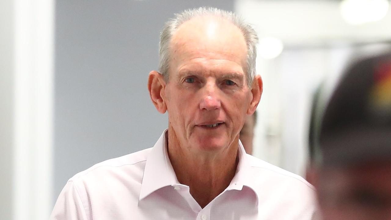 Wayne Bennett will arrive at the Rabbitohs on Tuesday.