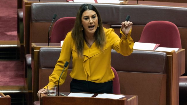 Independent Senator Lidia Thorpe has made an unfortunate blunder during Question Time in the Senate on Wednesday. Picture: NCA NewsWire / Gary Ramage