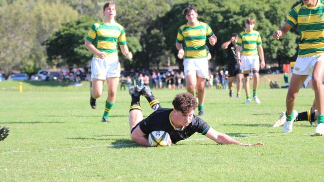 Huw Griffiths scores for St Laurence’s.