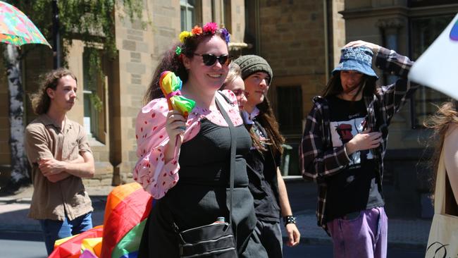 TasPride pride march Hobart 2025. Picture: Elise Kaine