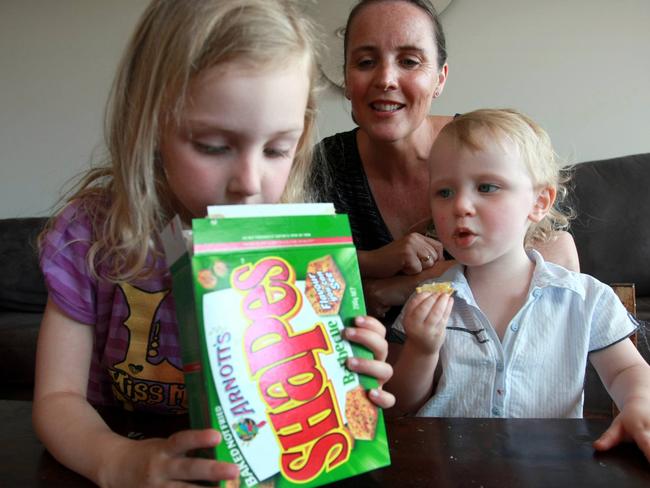 Social media users are demanding Arnott’s “bring back” the original Shapes recipe. Picture: News Corp Australia.