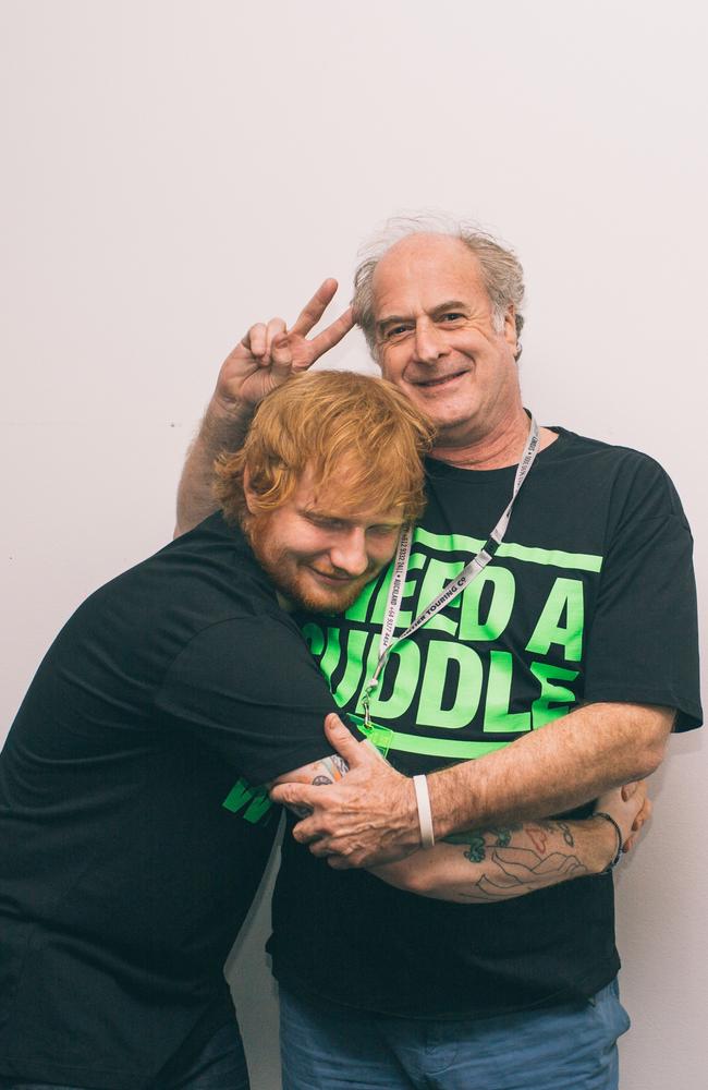 Sheeran wrote the single Visiting Hours for his late mate Michael Gudinski. Picture: Supplied