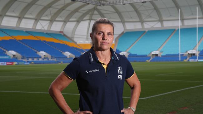 Titans NRLW coach Karyn Murphy ready for the finals. Picture Glenn Hampson