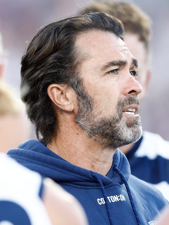 Geelong coach Chris Scott. Photo: Michael Willson/AFL Photos.