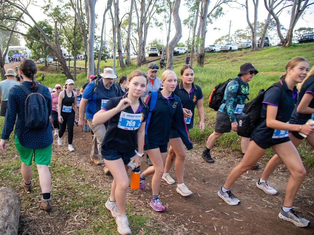 Hikers set off on the 10km hike.The Base Services, Hike for Homeless held at Jubilee Park. October 19th, 2024