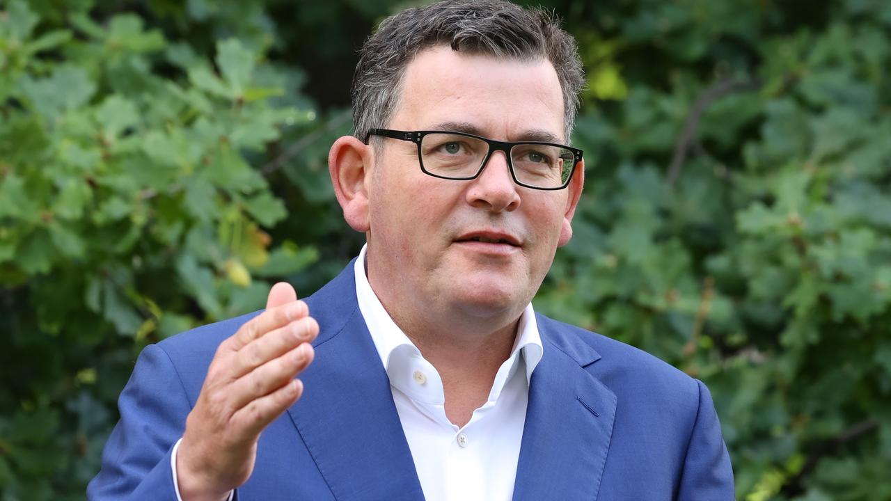 Victorian Premier Dan Andrews confirmed the mandate on vaccinated workers would remain in place. Picture: Ian Currie