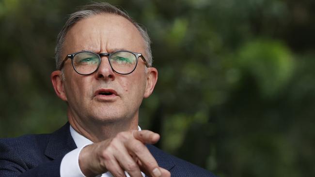 Labor Leader Anthony Albanese in Brisbane on May 19, 2022. (Photo by Lisa Maree Williams/Getty Images)