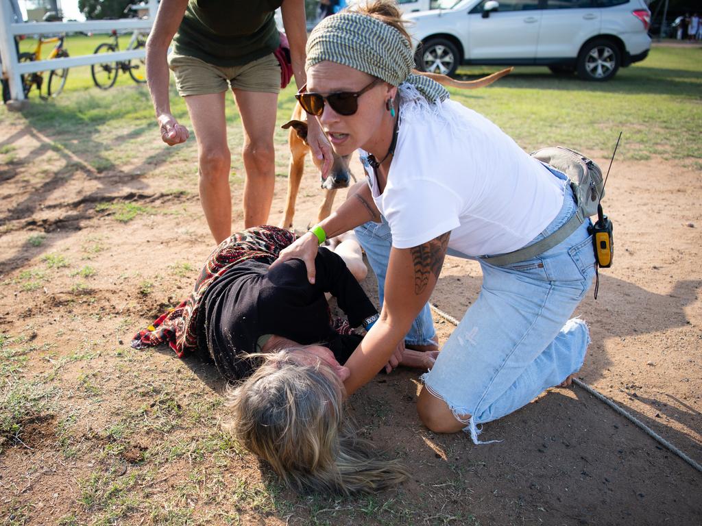 Police described the woman’s injuries as serious. Picture: Matthew Newton/Bob Brown Foundation/AAP