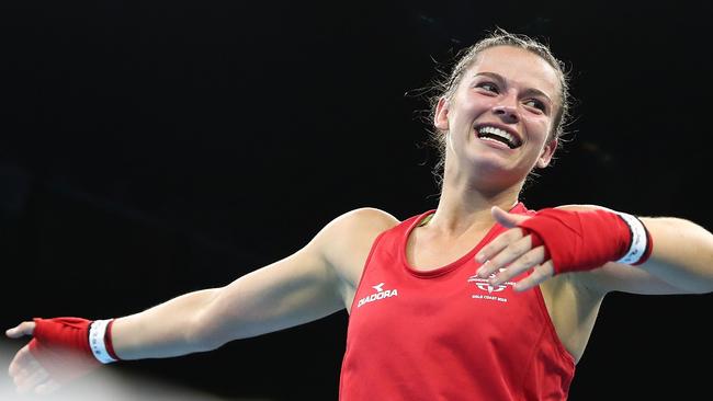 Skye Nicholson won gold at the 2018 Commonwealth Games. Picture: Mark Metcalfe/Getty Images