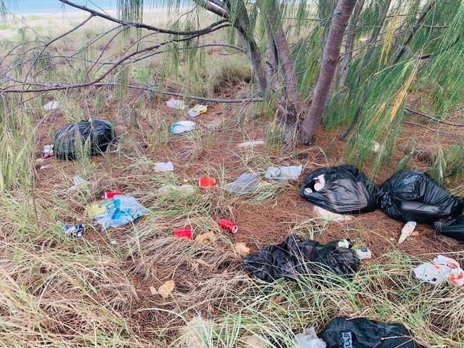 Paradise lost: The clean-up of rubbish on K'gari.