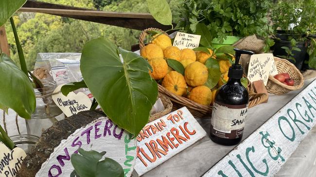 Roadside produce stall on Rose Rd.