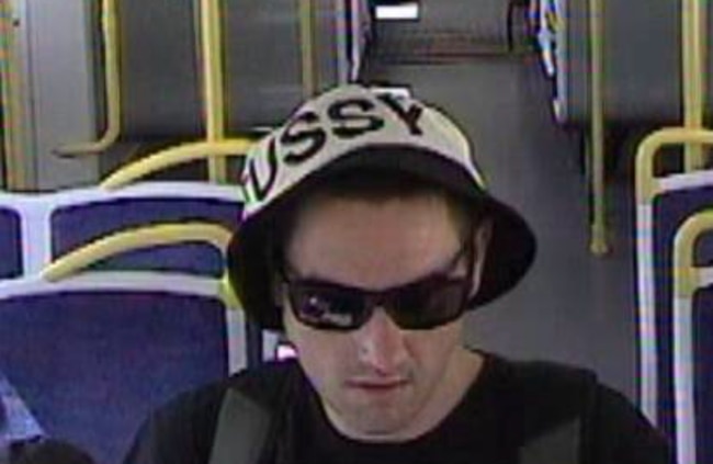 Police wish to speak to this man in relation to criminal damage on a train on the Upfield line on January 22. Picture: Supplied