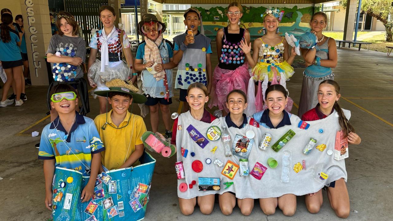 Design challenges spurred creative thinking among the Port Douglas State School senior squad. Picture: supplied