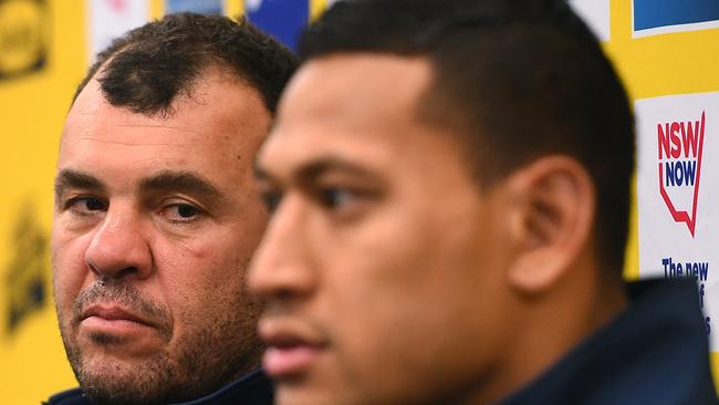 Israel Folau has put himself above the team, says Wallabies coach Michael Cheika. Picture: AAP Image/Dan Himbrechts