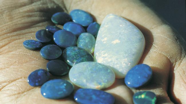 The world-renowned black opals from Lightning Ridge. Pic Outback NSW Tourism.