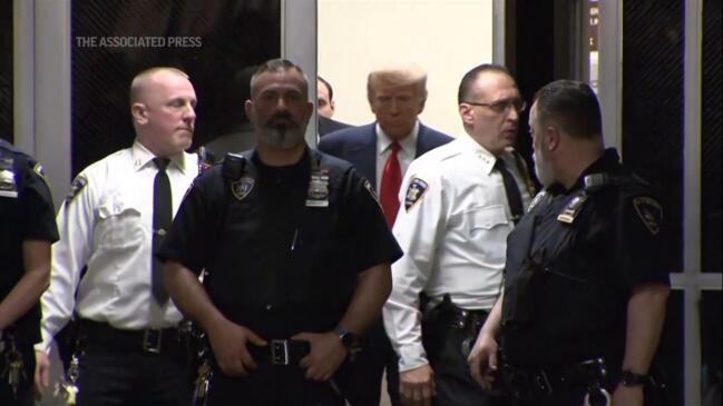 Trump under arrest appears in New York court news com au