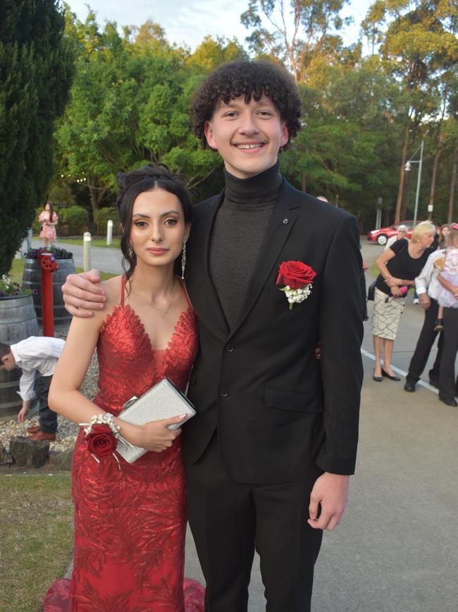 Chloe Howard and Alex Loft at Runcorn State High School 2023 formal. Photos: Georgie Walker.