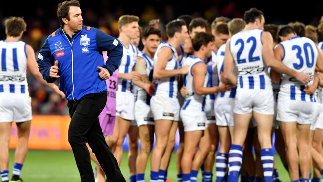 Kangaroos coach Brad Scott is not expected to last the season.