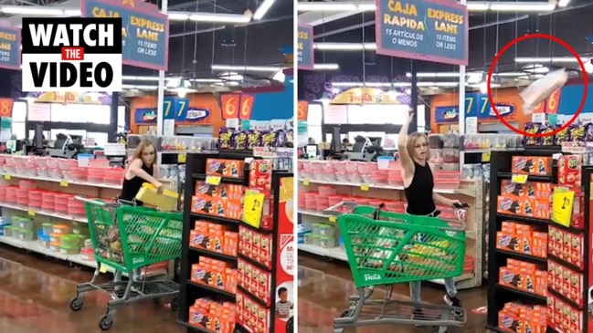 Woman’s supermarket mask meltdown