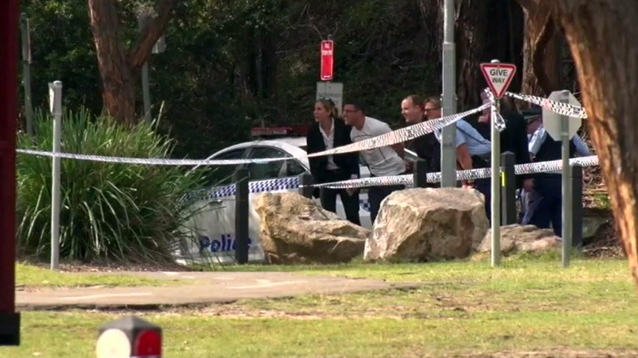 A woman’s body has been found near a playground in a park in Hunters Hill. Picture: ABC/Twitter.