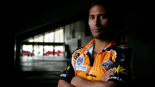 Paul Whatuira during his Wests Tigers days.