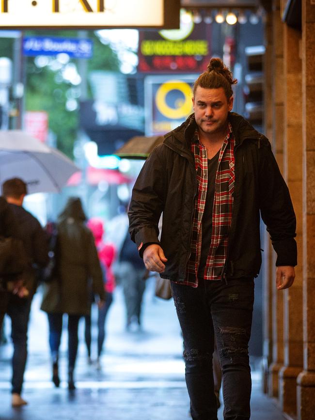 Ben arrives at the theatre. Picture: Mark Stewart