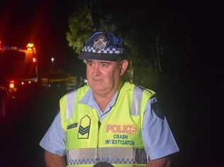 DRIVER SAFETY: Wide Bay Forensic crash unit Sergeant Steve Webb at the scene of a recent tragic double fatality at Curra. Picture: Josh Preston