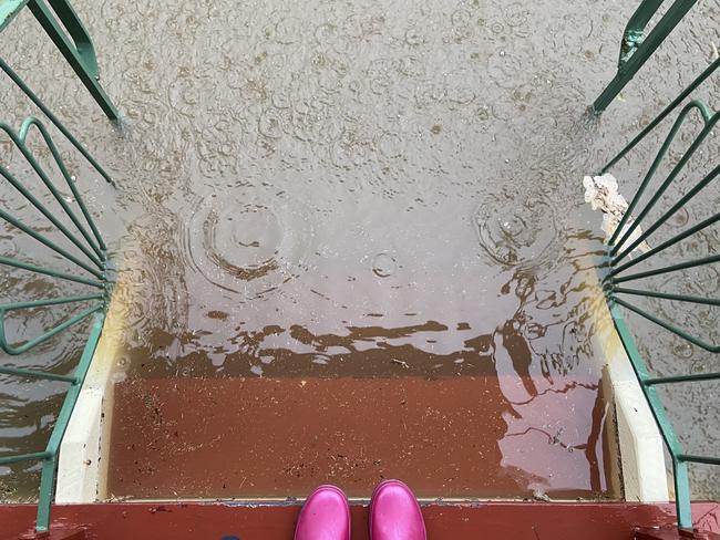 A young Brisbane couple finally moved into the house of their dreams, only to watch it flood not even six months after settlement. Photo: contributed.