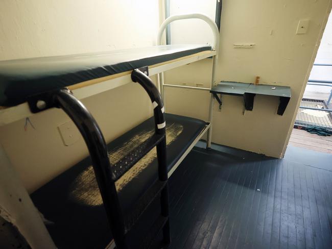 The cells contain two bunk beds. Picture: Gary Ramage