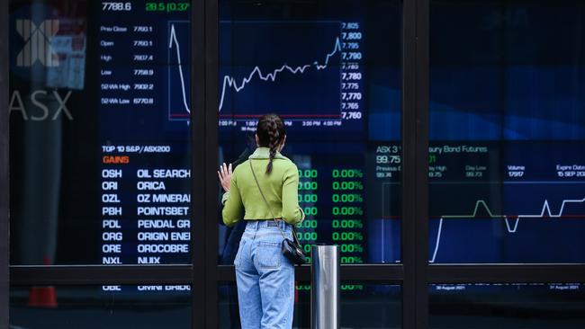 SYDNEY, AUSTRALIA - NewsWire Photos, AUGUST, 31, 2021: A view of the Australian Stock Exchange (ASX) is seen in Sydney on the last official day of reporting season. Picture: NCA NewsWire/ Gaye Gerard