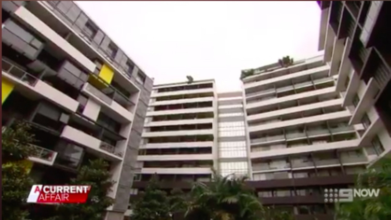 The 39-year-old said she’s not the first resident at the Zetland complex who’s faced this kind of treatment. Picture: A Current Affair/Channel 9