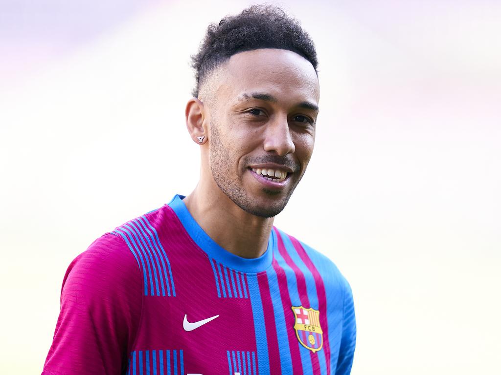 Pierre-Emerick Aubameyang was moved on by Arsenal, signing for Barcelona in the transfer window. Picture: Pedro Salado/Quality Sport Images/Getty Images