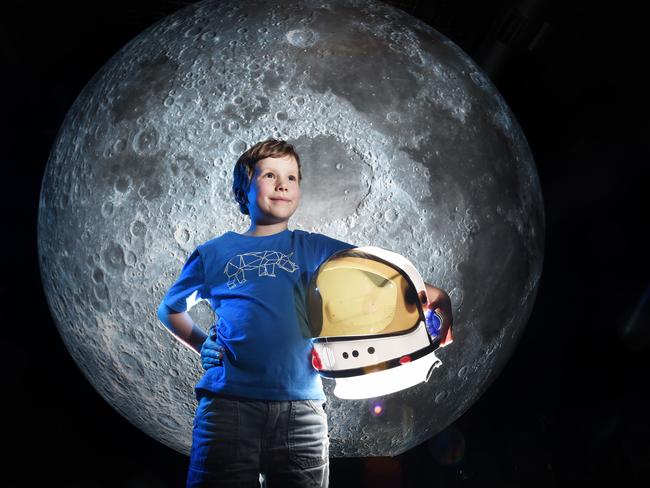 Museum of the Moon is now opened at Scienceworks. Picture: Tony Gough