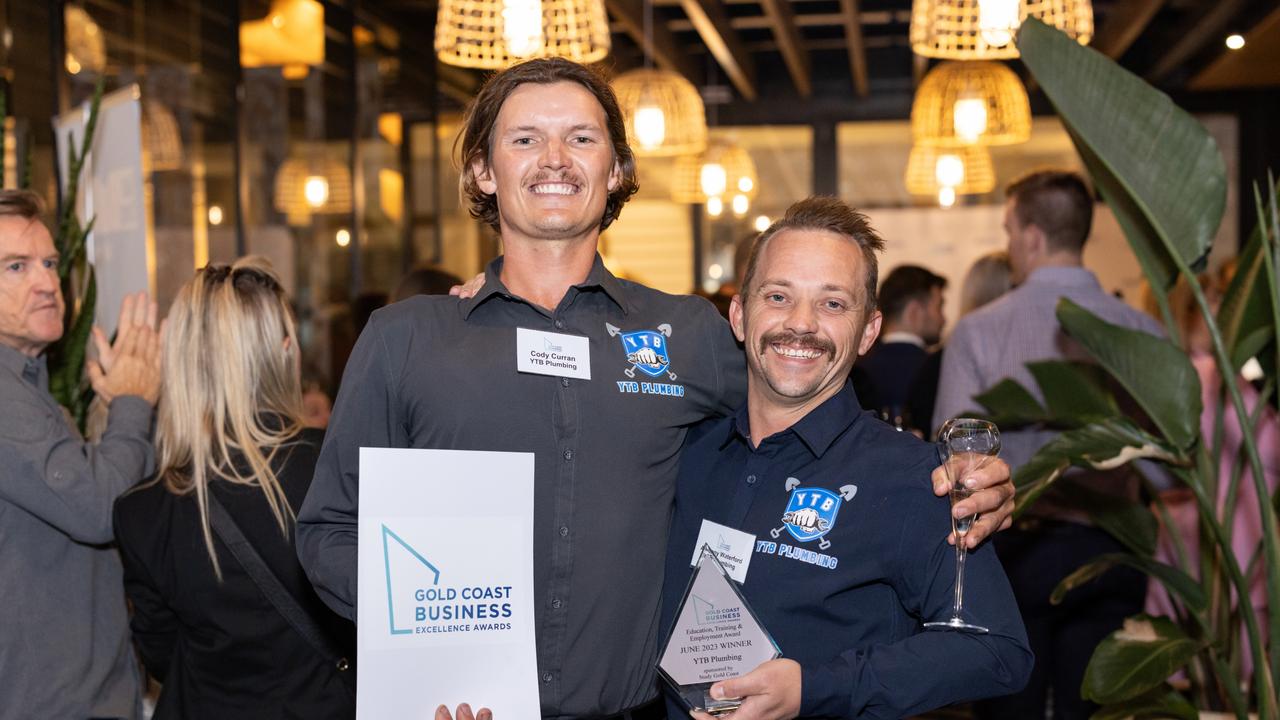 Cody Curran and Anthony Waterford Gold Coast Business Excellence Awards for The Pulse Picture: Celeste Humphrey