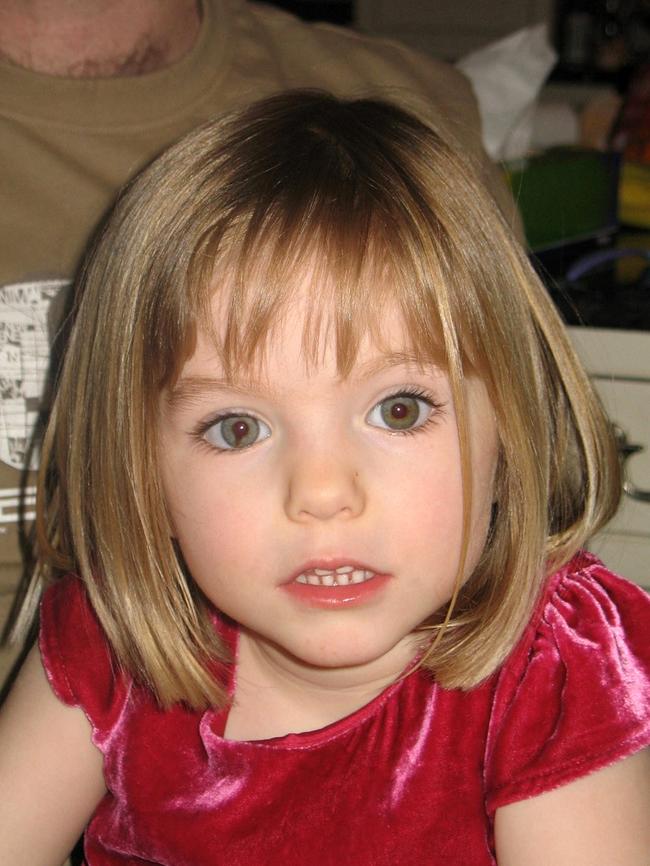 Madeleine McCann disappeared in Praia da Luz, Portugal on May 3, 2007. Picture: Handout/METROPOLITAN POLICE/AFP