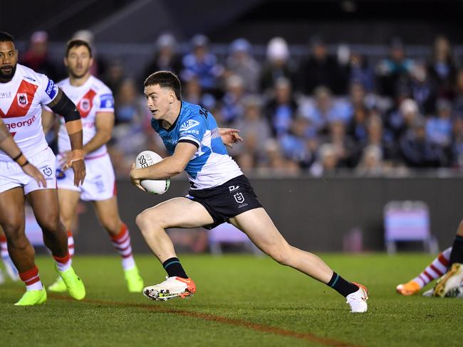 Talented young Cronulla Shark Kade Dykes is due for a change of luck in 2024. Picture: NRL Photos