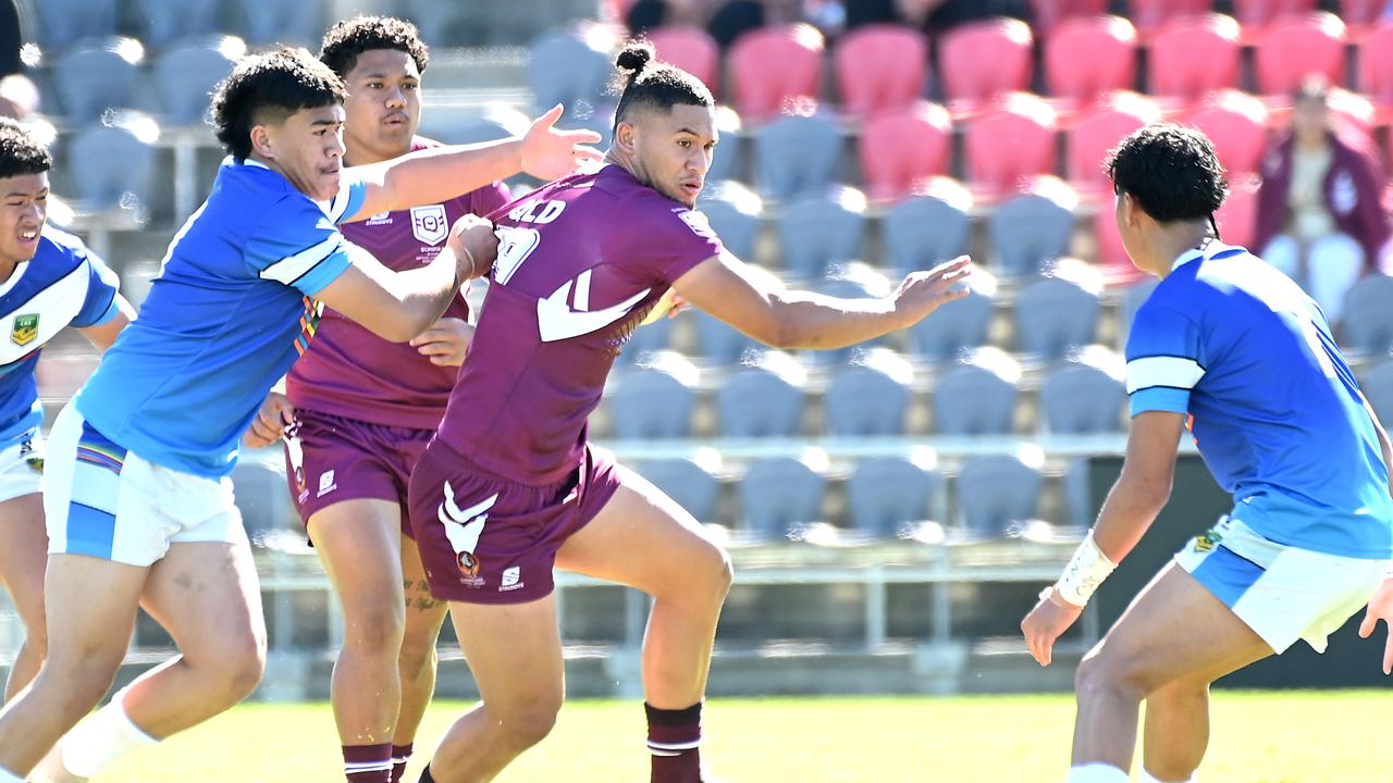 Marsden’s Will Semu playing for Qld. Picture, John Gass
