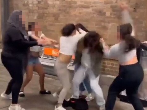 Four teens have been charged after an alleged brawl at a Sydney train station