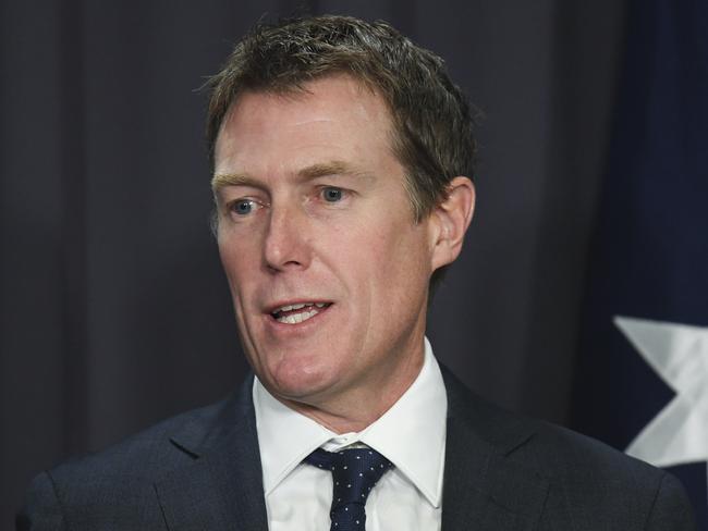 Attorney-General Christian Porter will announce sweeping changes today to the Family Court. Picture: AAP Image/Lukas Coch