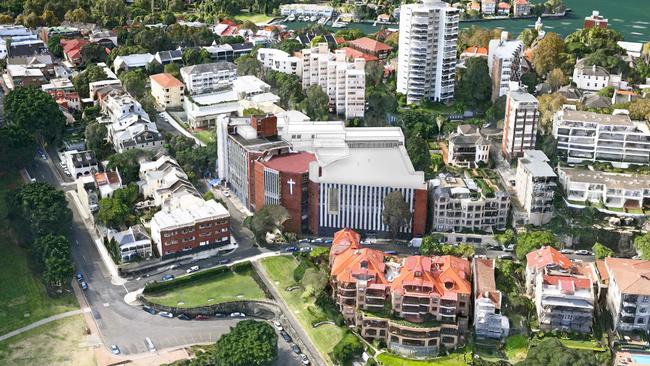 A photo of the main St Aloysius campus in Kirribilli.