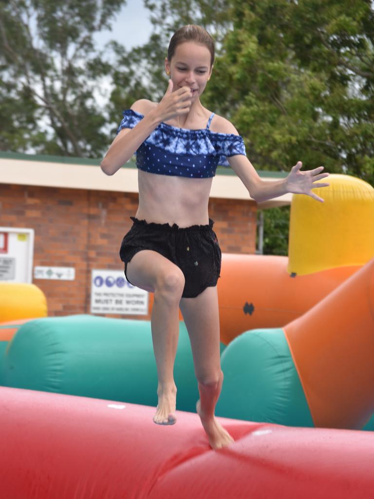 PARTY TIME: There were plenty of splatters and splashes at Dalby's pool party on Saturday.