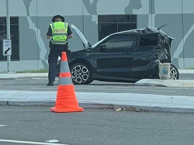 A 75-year-old Blacks Beach woman was serious injured in a crash at the Bruce Highway and Sams Rd intersection at Mount Pleasant about 6.30am on November 20, 2022. Picture: Facebook